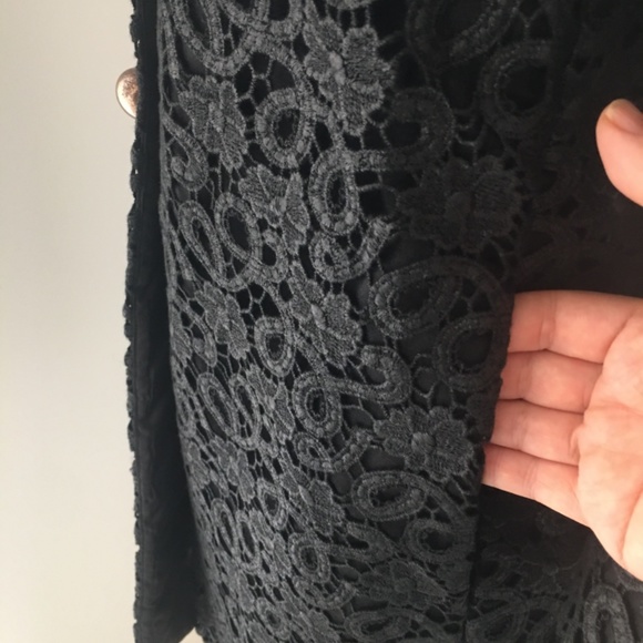 KATE SPADE FRANNY 3/4 SLEEVE ALLOVER LACE COAT SIZE 0 - Picture 8 of 11